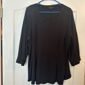 Eloquii Women's Elegant Black Blouse